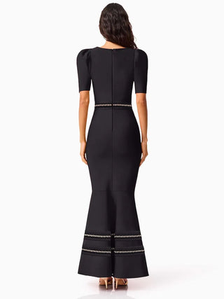 Elliatt Jesselle Short Sleeve Gown - Black