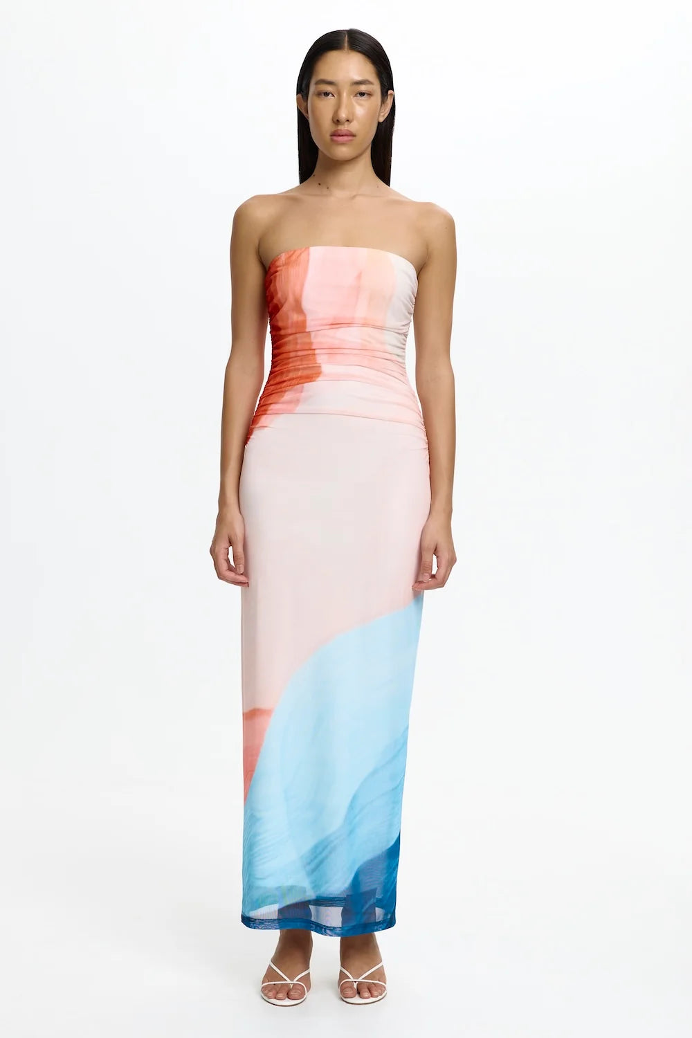 Significant Other Sura Strapless Dress - Tidal Drift