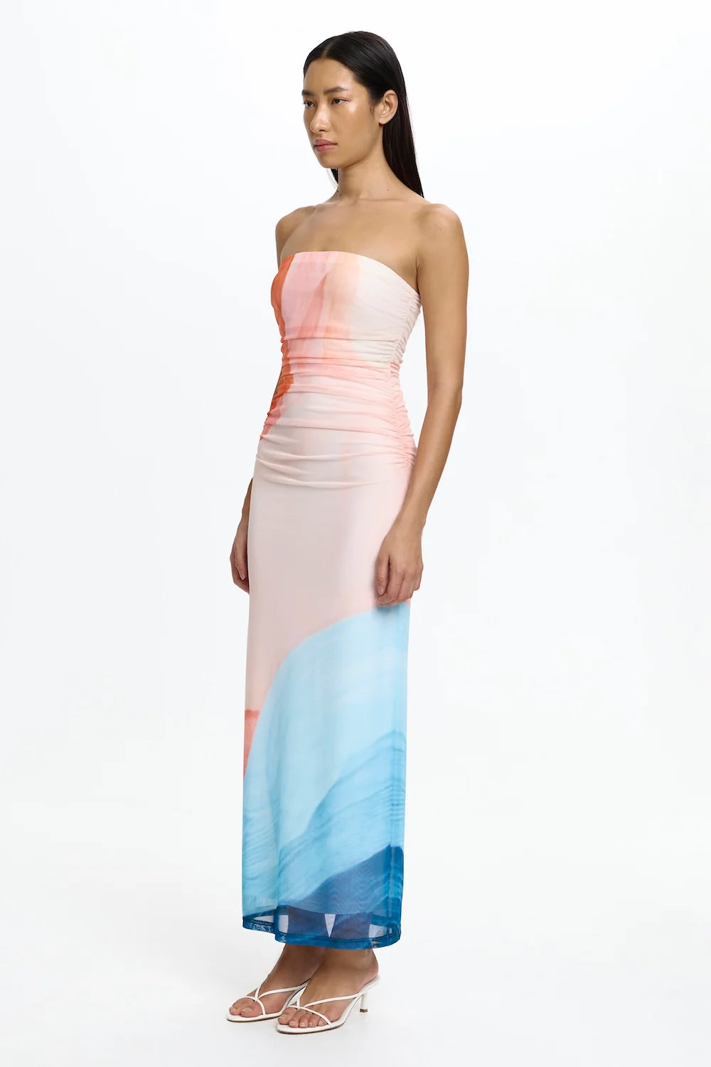 Significant Other Sura Strapless Dress - Tidal Drift