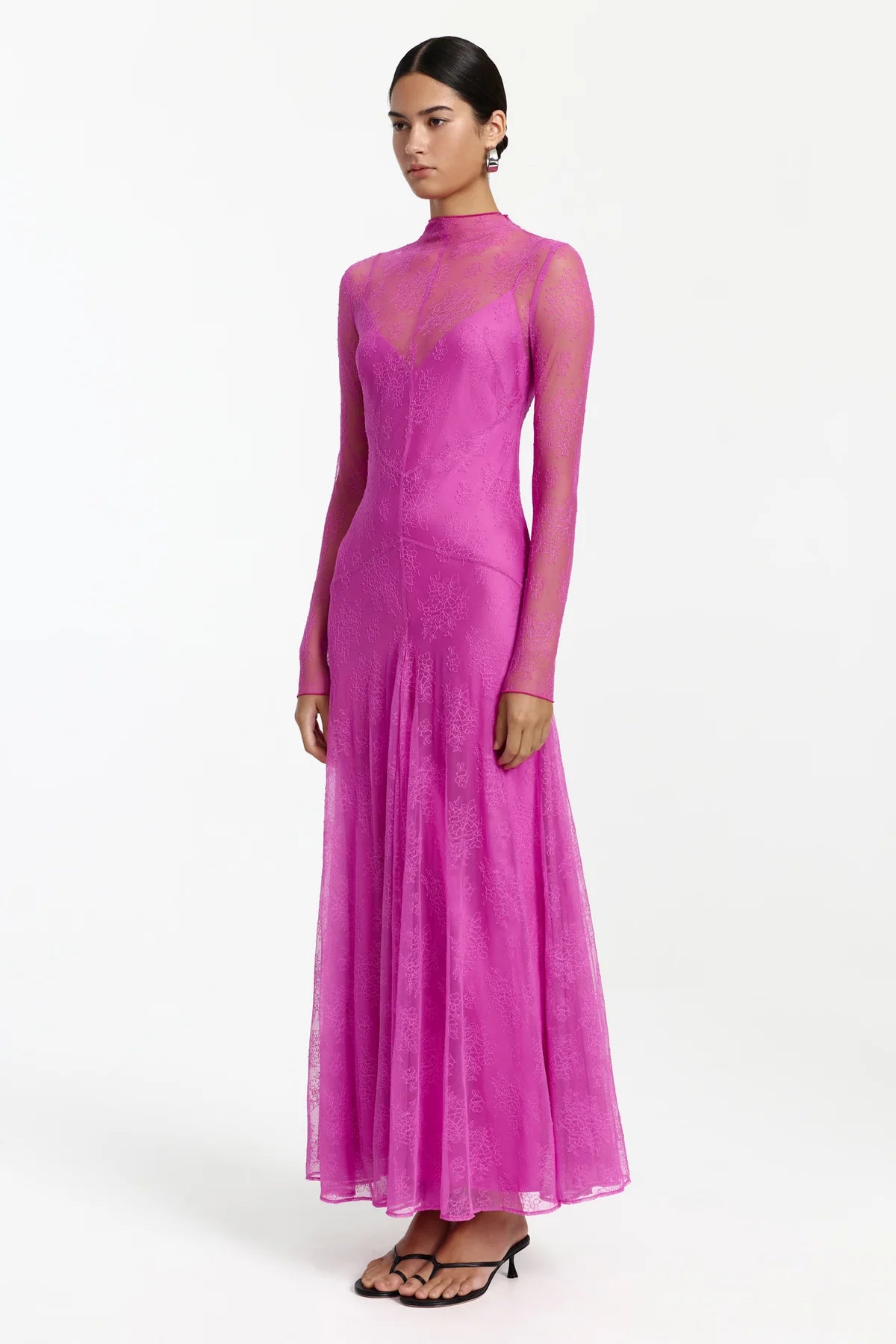 Significant Other Esha Long Sleeve Maxi dress - Magenta