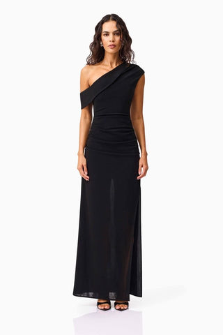 Elliatt Danica Asym Midi Dress - Black