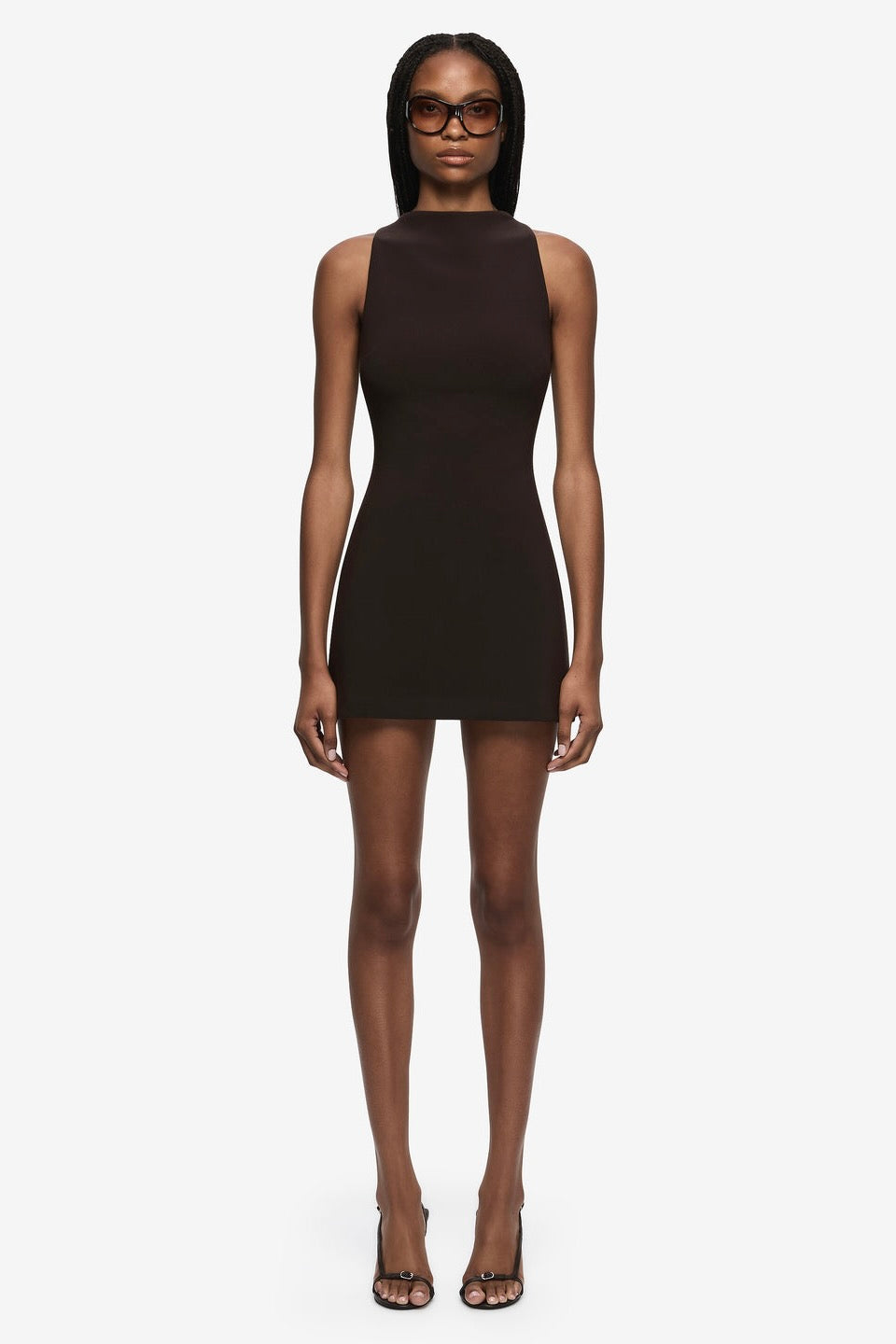 Bec & Bridge Gemma Racer Mini Dress - Espresso