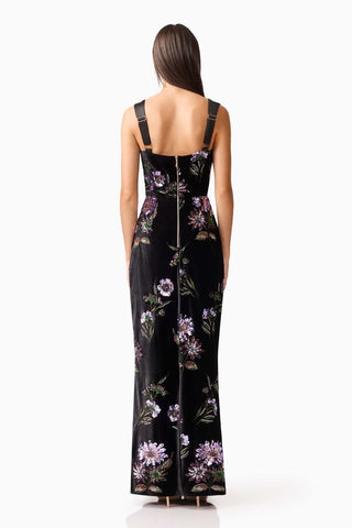 Elliatt Clio Gown - Black Multi