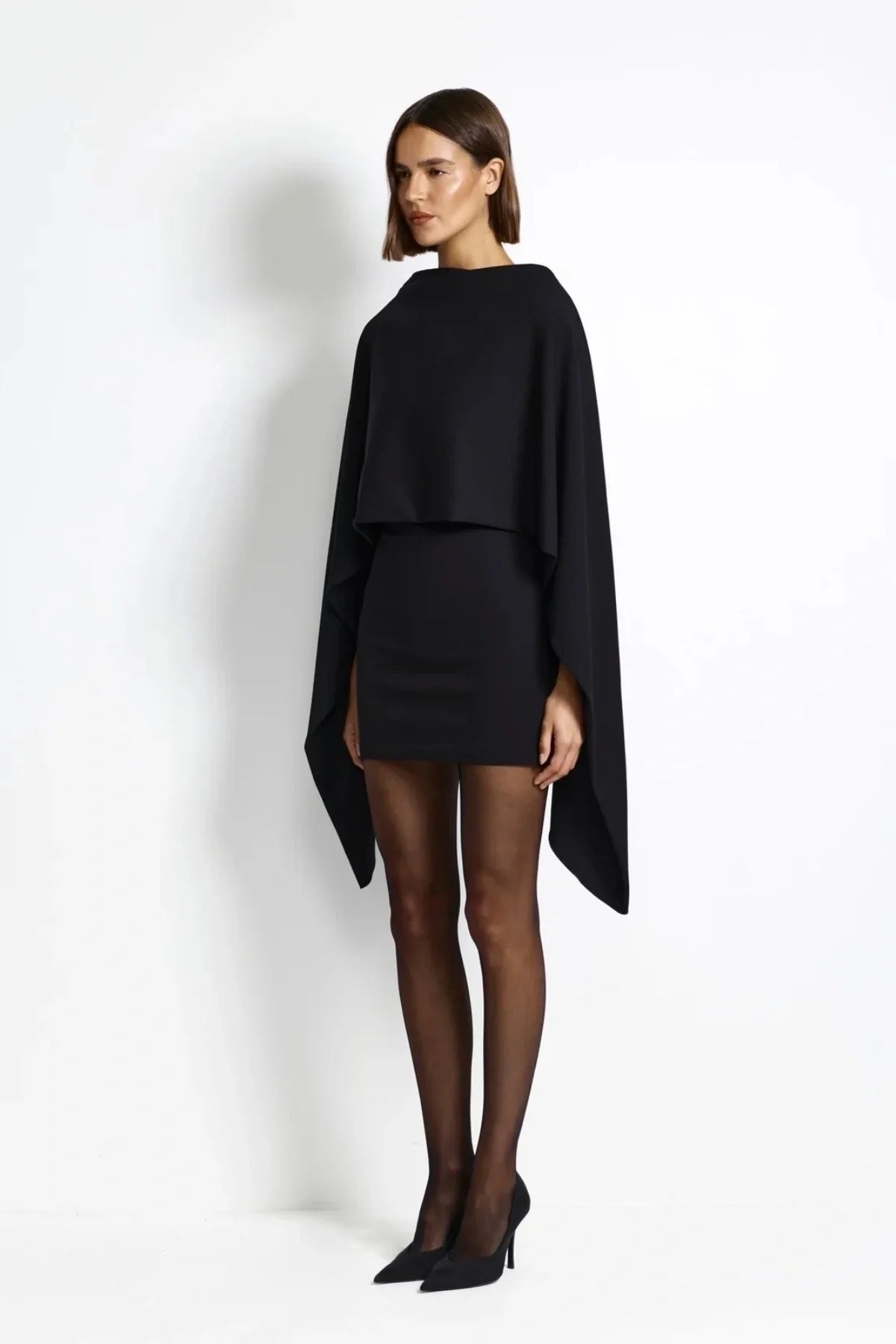 Effie Kats Kathryn Mini Dress - Black