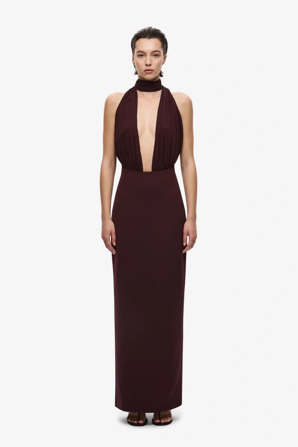 Misha Capezza Silk Dress - Currant