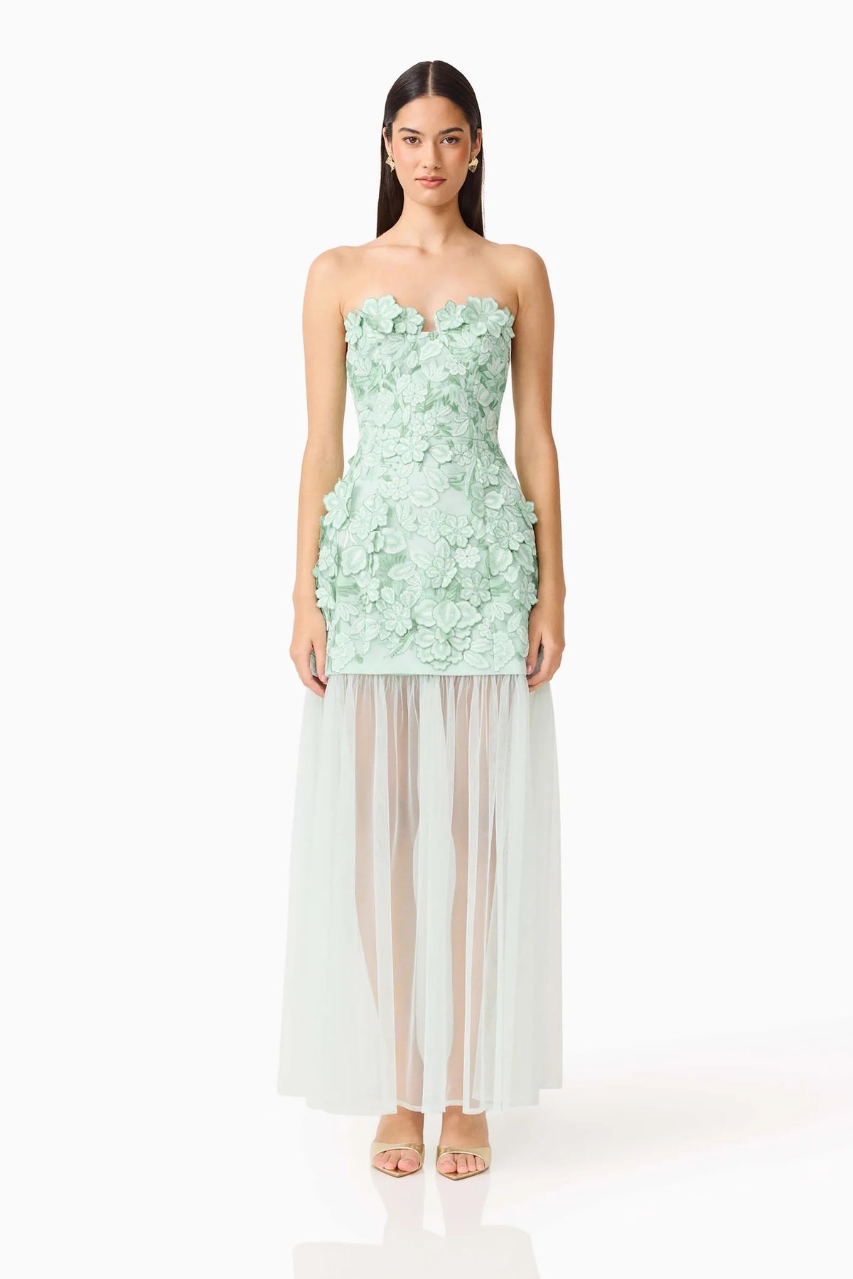Elliatt Roseate Maxi Dress - Mint Green