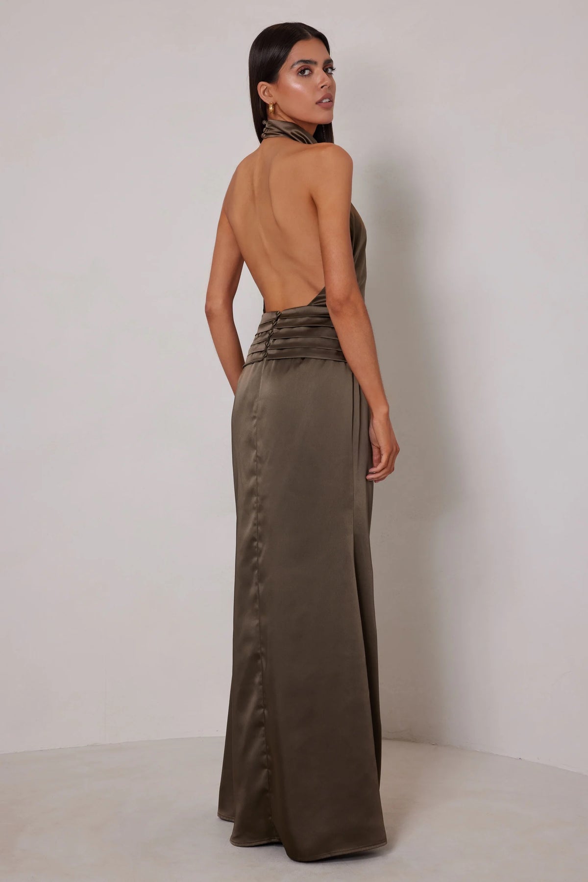 Elle Zeitoune Elizabeth Dress - Olive