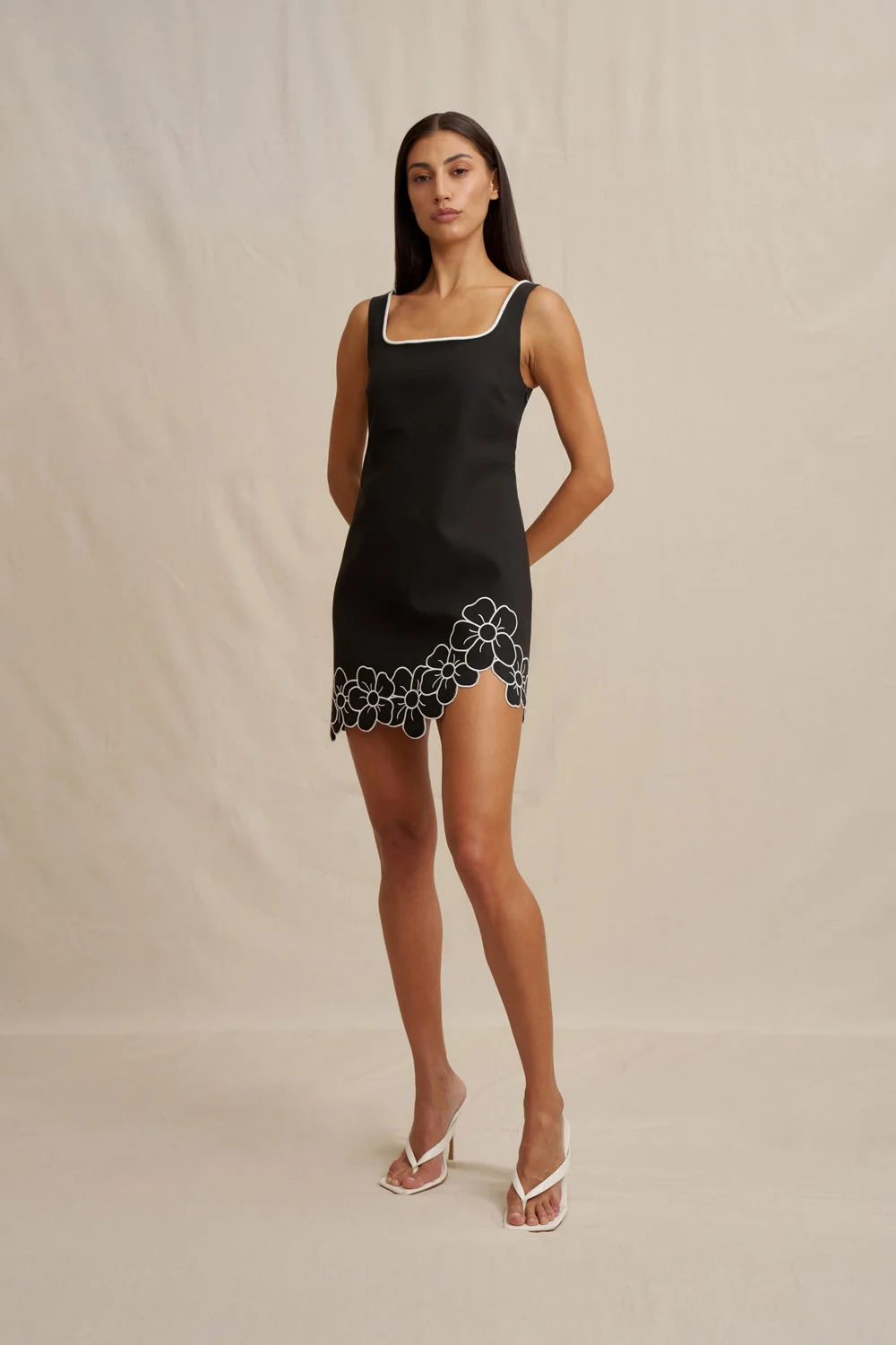 By Johnny Dahlia Mini Dress - Black
