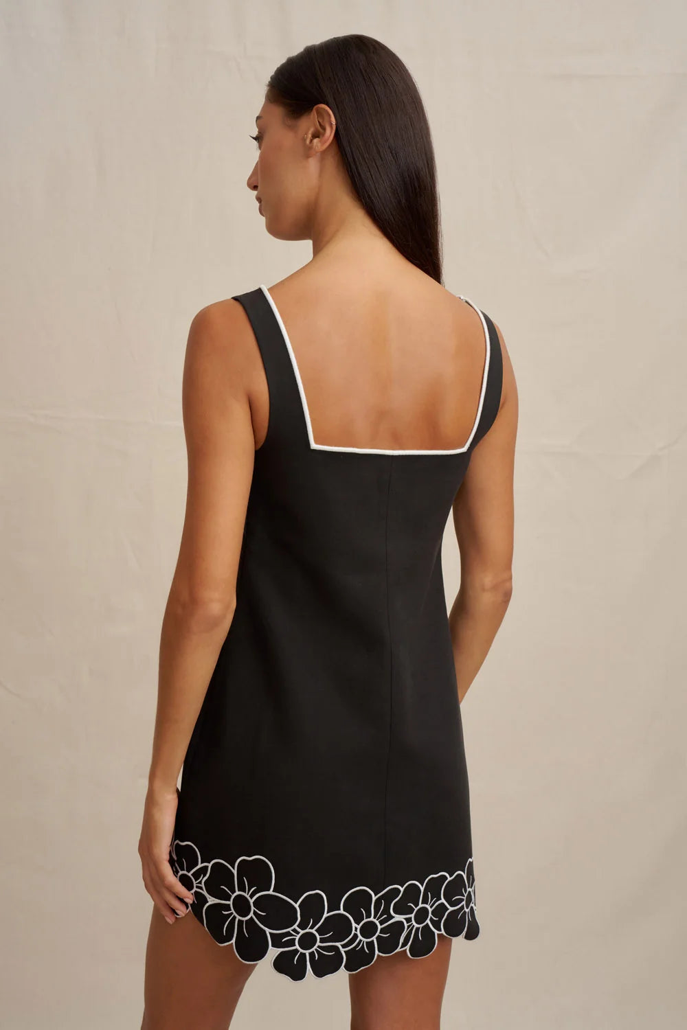 By Johnny Dahlia Mini Dress - Black