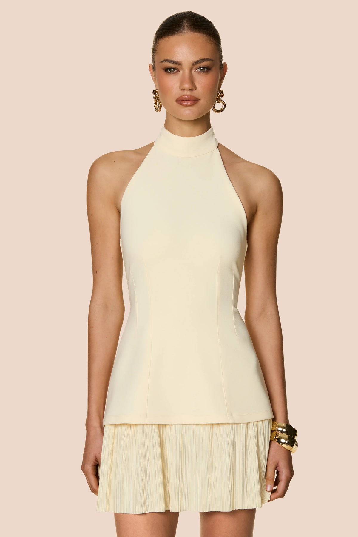 Nookie Darling Mini Dress - Lemon