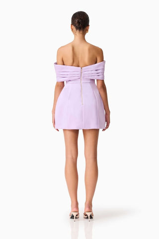 Elliatt Hope Tulip Mini Dress - Pastel Purple