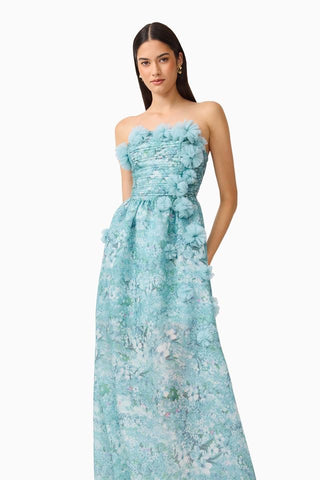 Elliatt Faye Gown - Blue Mutli