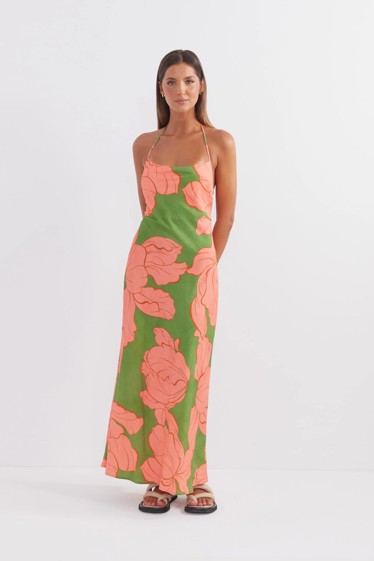 Pasduchas Artemis Midi Dress - Watermelon
