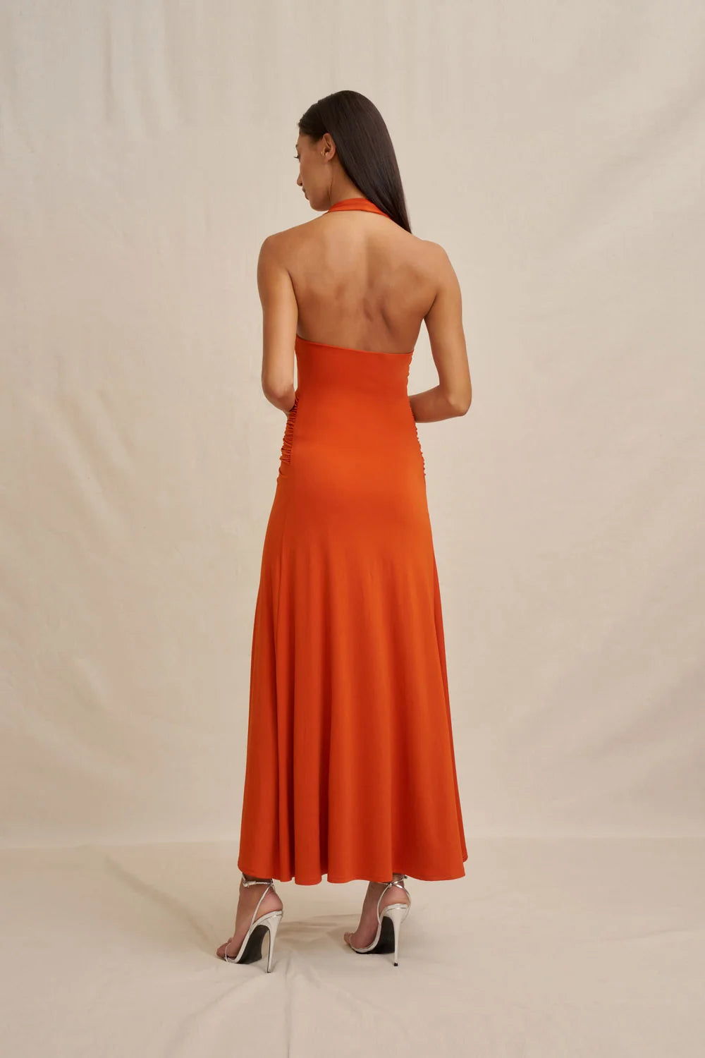 By Johnny Delilah Diamond Midi Dress - Rust
