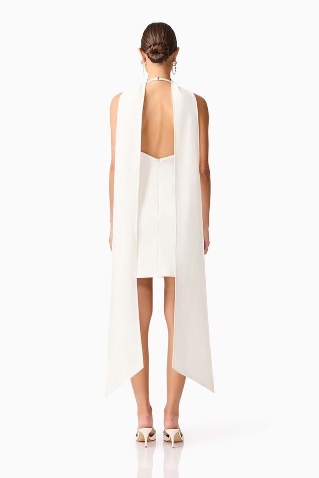 Elliatt Mira Halter Mini Dress - Ivory - Dress Hire AU Elliatt Mira Halter Mini Dress - Ivory - Dress Hire AU