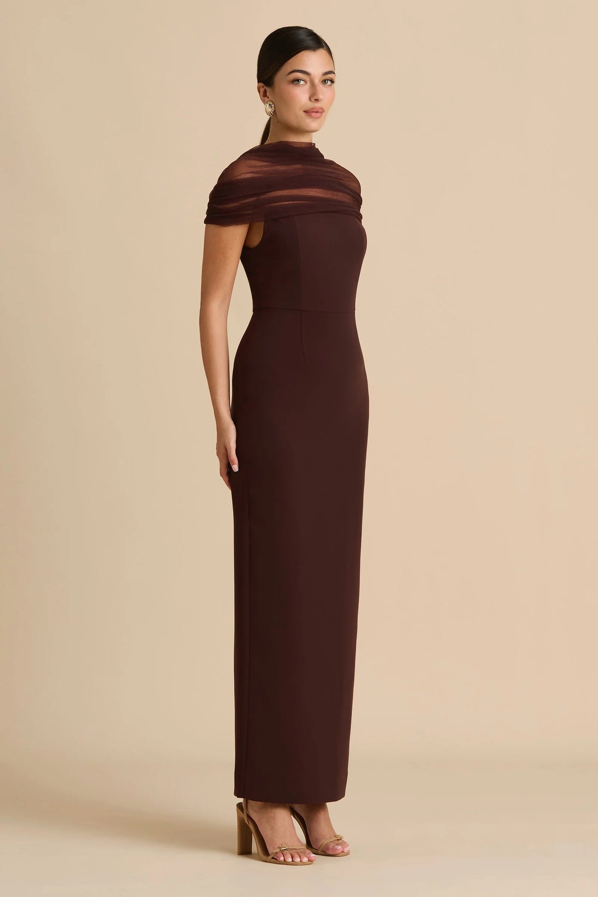 Sonya Lola Midi Dress - Caccao