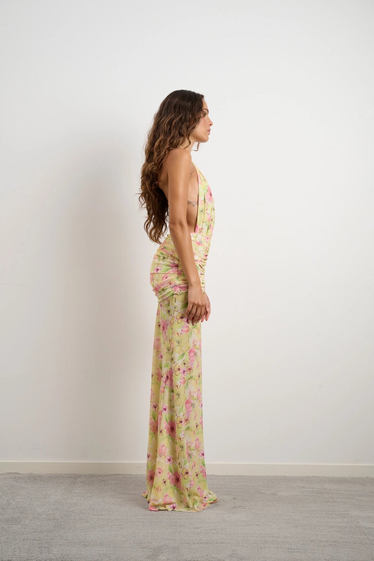 Džo Solene Dress - Spring Yellow Floral