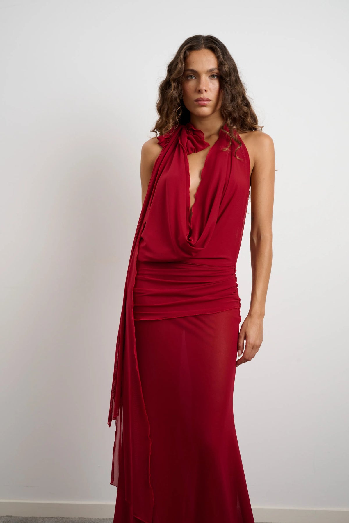 Džo Thea Dress - Deep Red