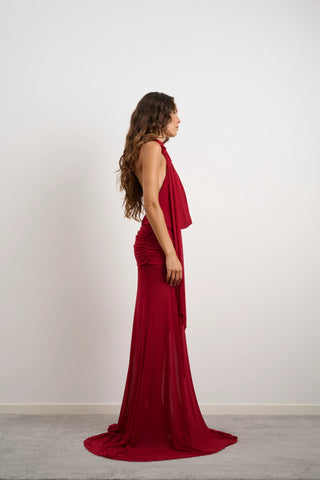 Džo Thea Dress - Deep Red