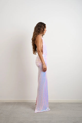 Džo Georgia Dress - Sequin Pink Candy