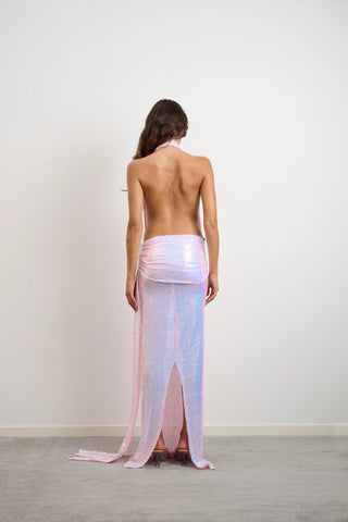 Džo Georgia Dress - Sequin Pink Candy