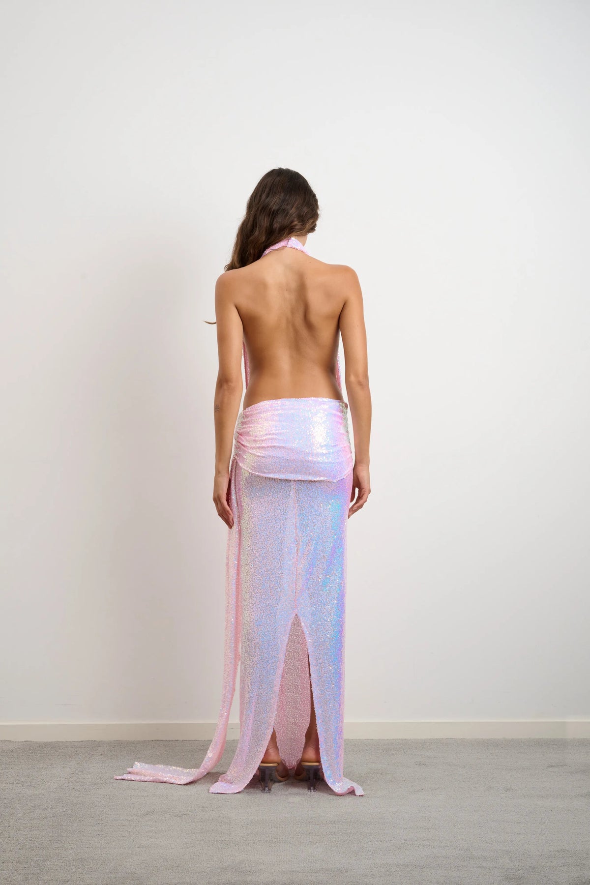 Džo Georgia Dress - Sequin Pink Candy