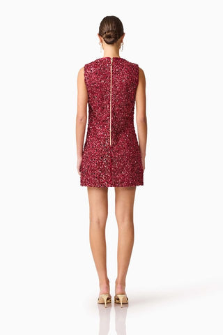 Elliatt Carmen Mini Dress - Berry