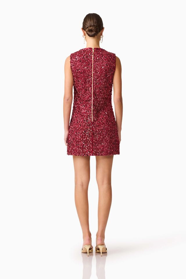 Elliatt Carmen Mini Dress - Berry