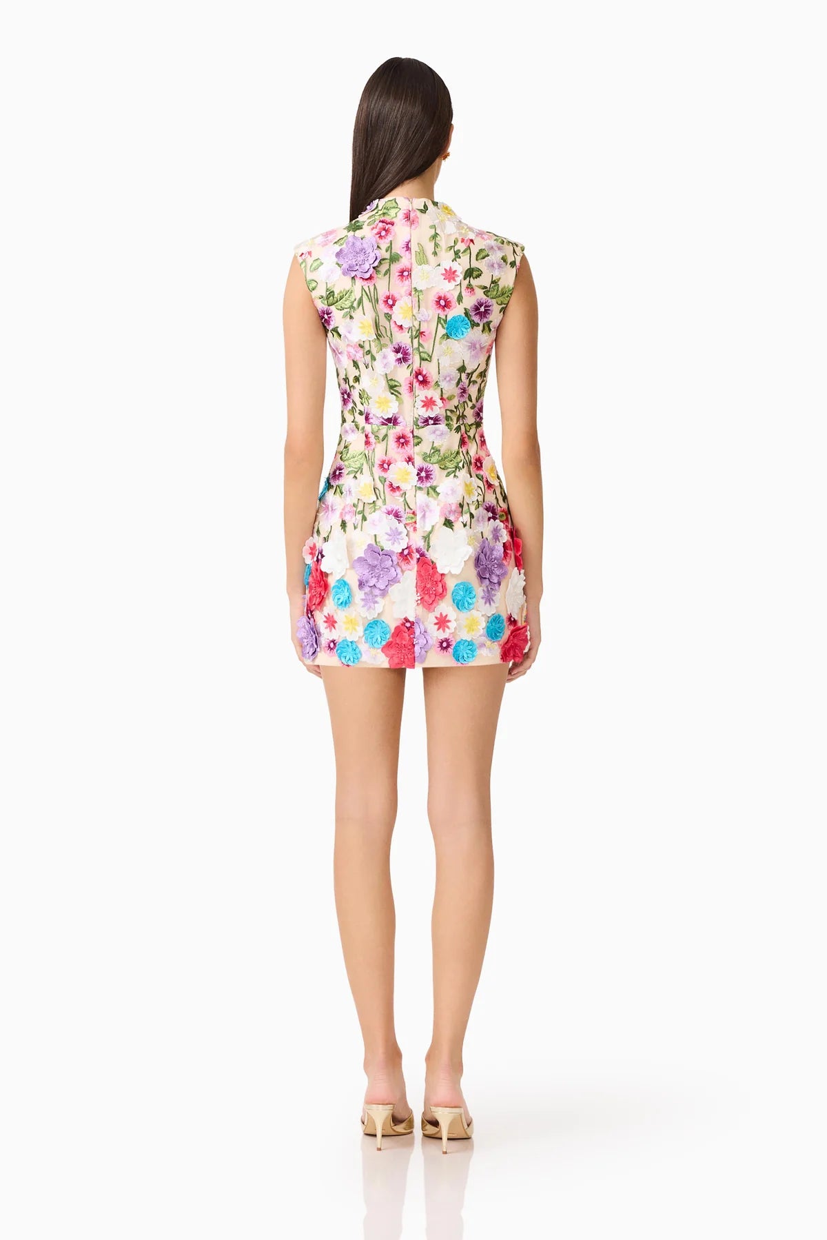 Elliatt Rosette Sleeveless Mini Dress - Multi Floral