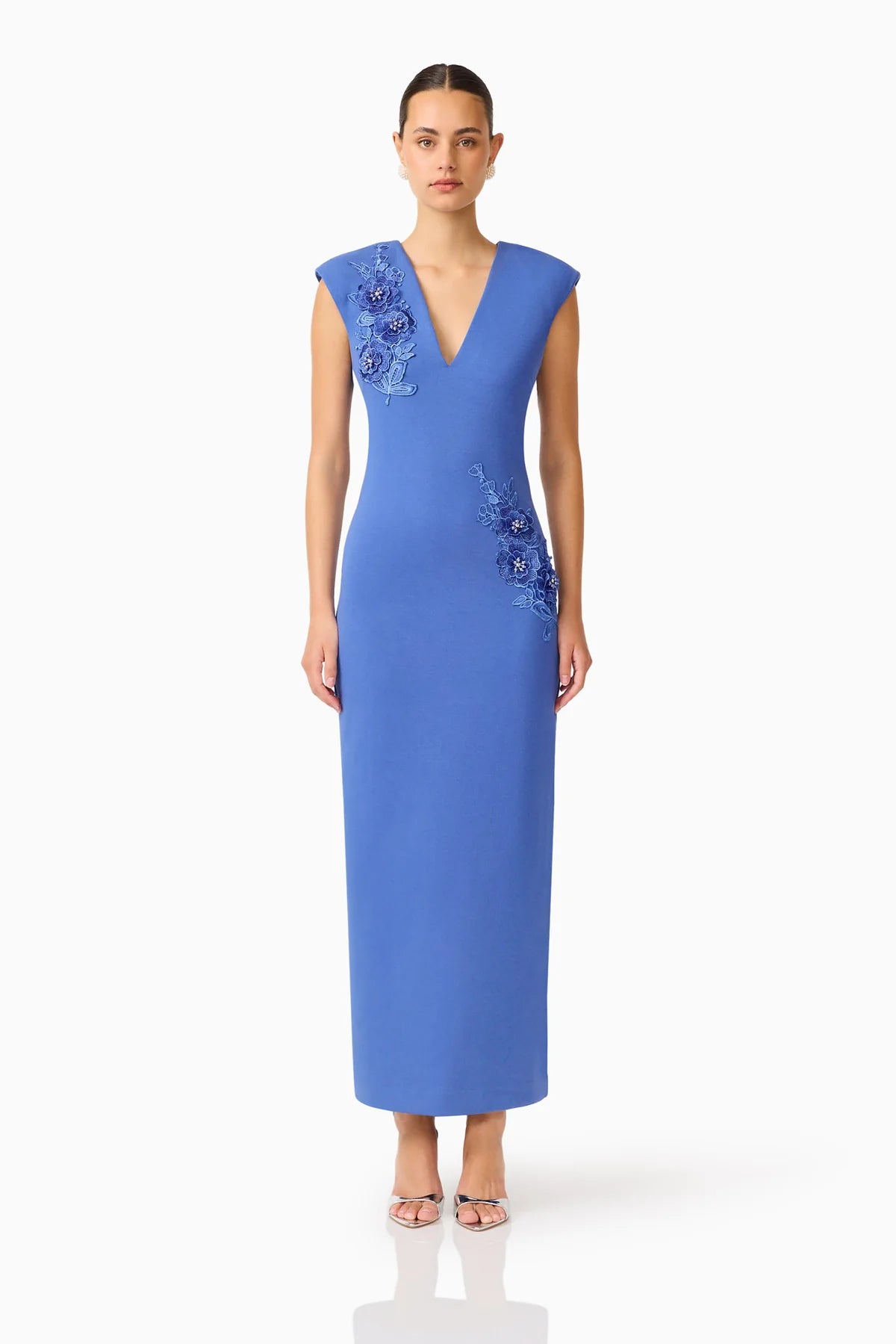 Elliatt Talitha Column Maxi Dress - Cornflower Blue