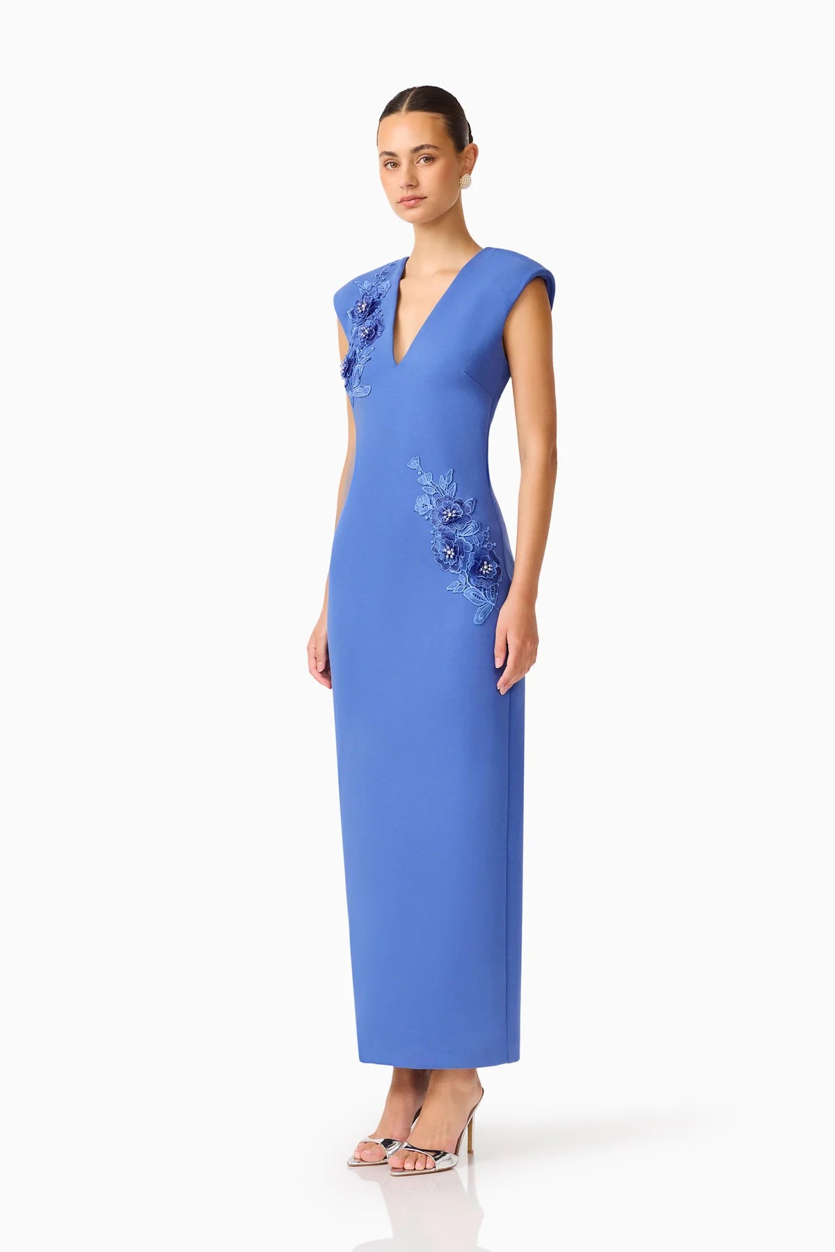 Elliatt Talitha Column Maxi Dress - Cornflower Blue