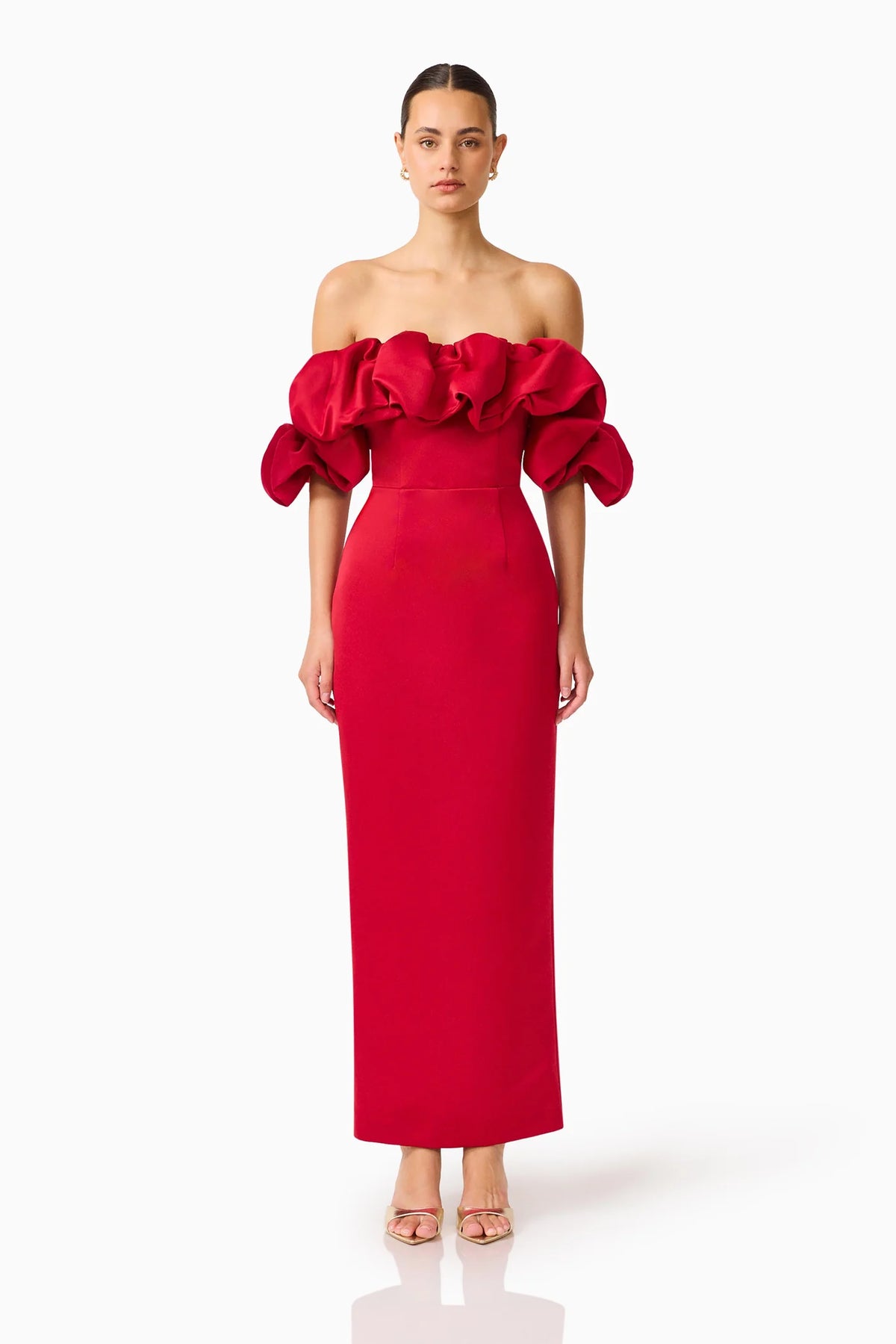 Elliatt Lucetta off Shoulder Gown - Red
