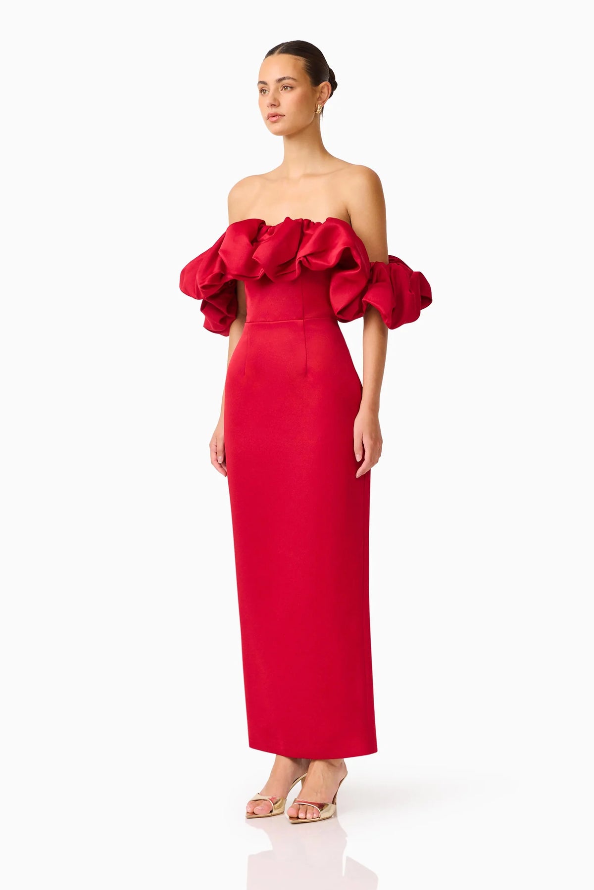 Elliatt Lucetta off Shoulder Gown - Red