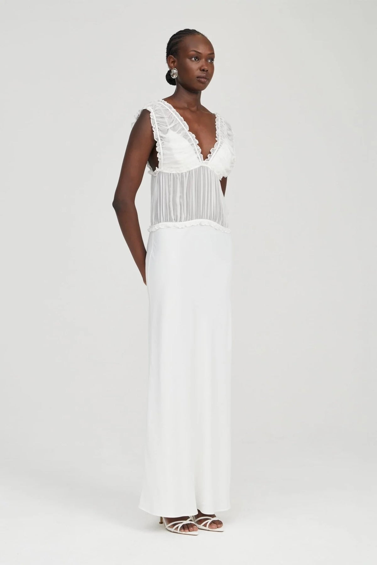 Third Form Held Floor Length Dress - Ivory