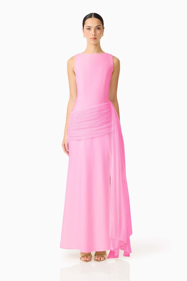 Elliatt Amelina Sash Gown - Pink