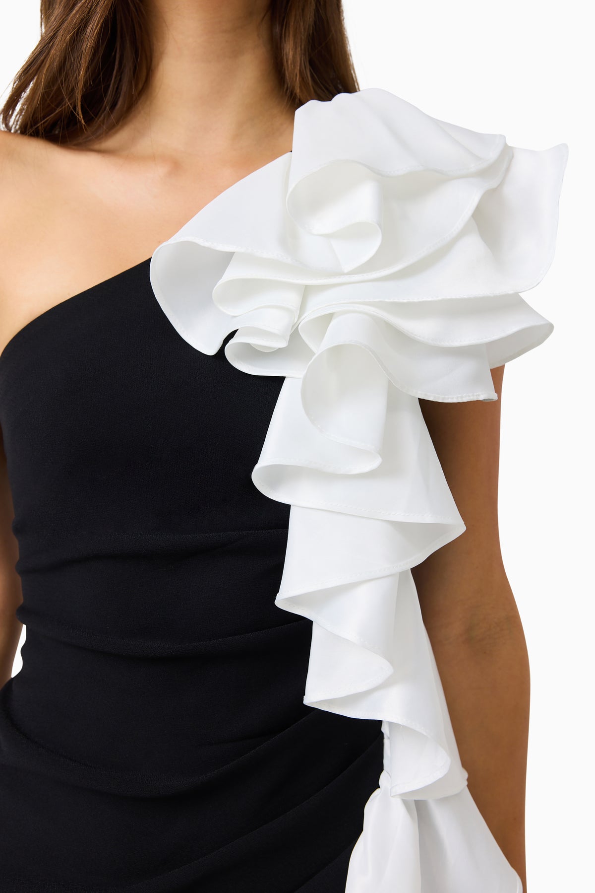 Elliatt Valessa Midi Dress - Black & White