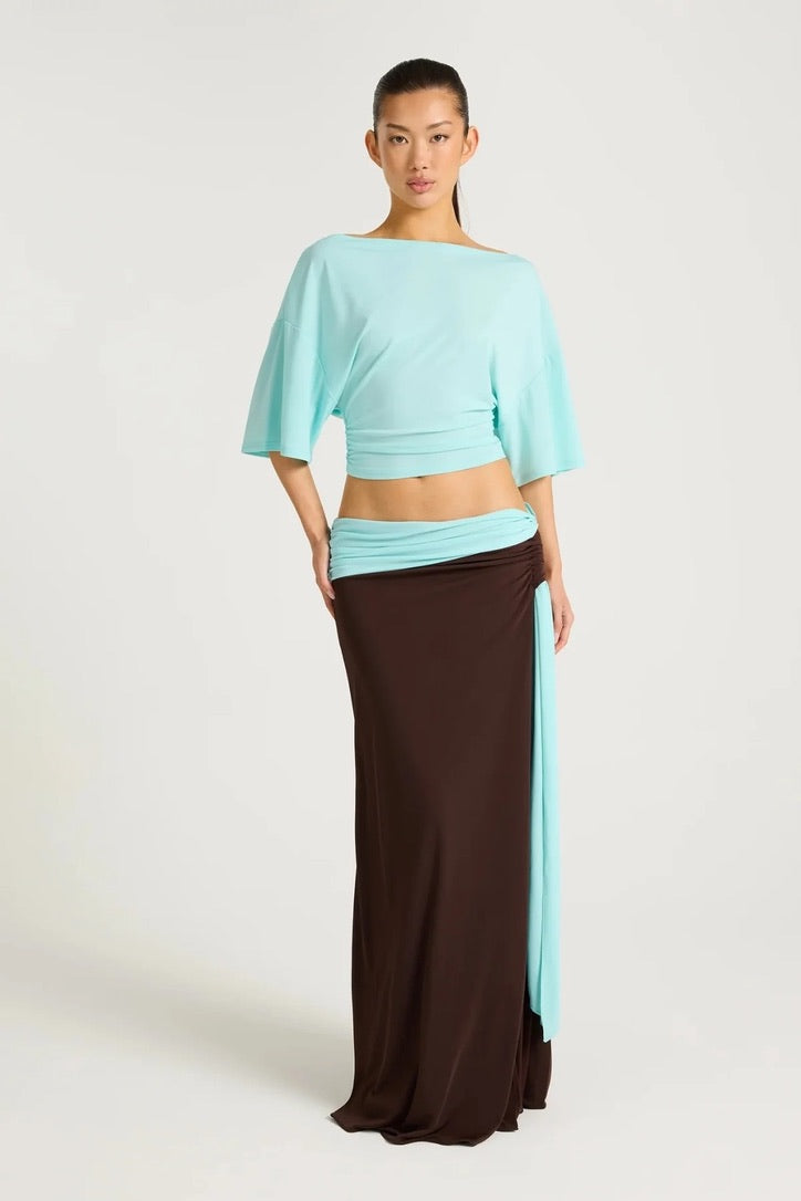 Benni Arlo Maxi Skirt - Choc Turquoise