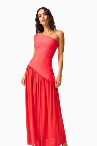Elliatt Asymmetrical Gown - Coral