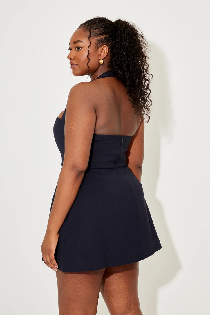 Odd Muse The Ultimate Muse Structured Mini Dress - Navy