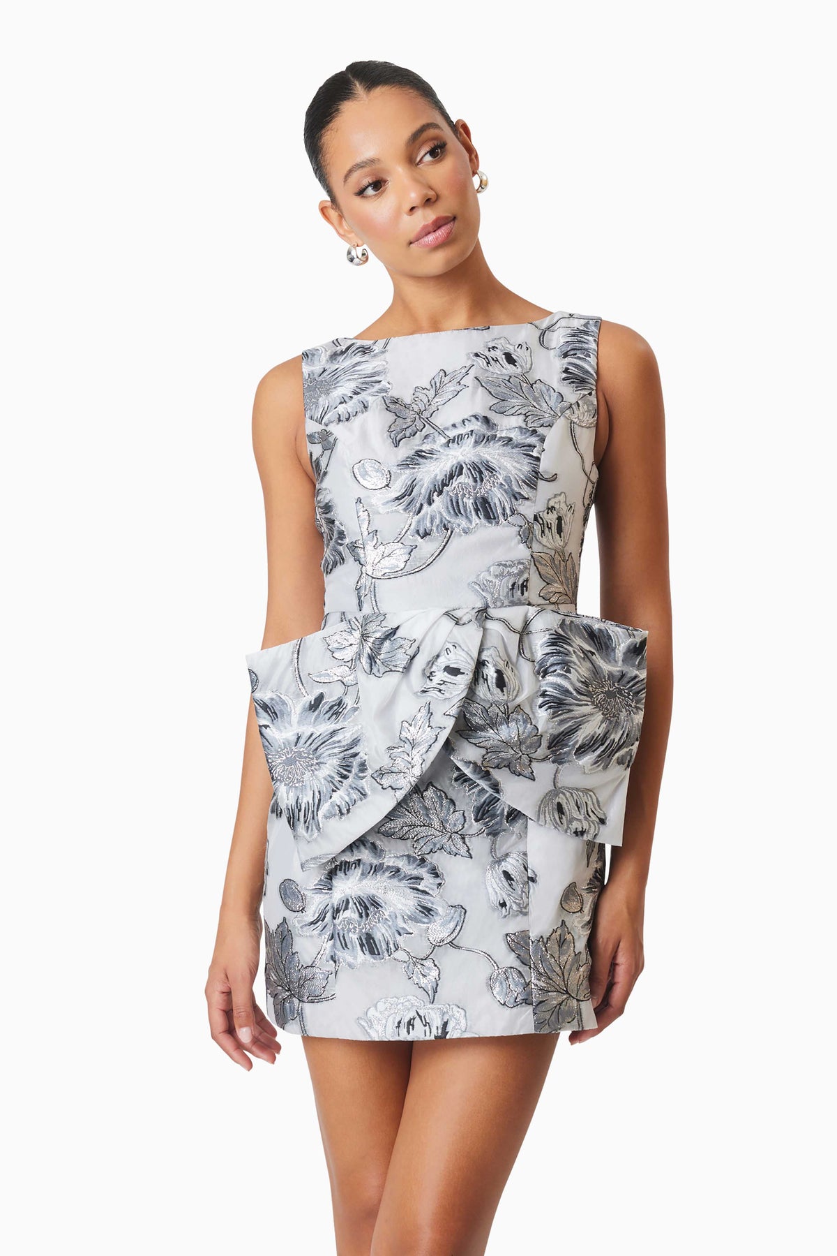 Elliatt Blossom Mini Dress - Silver Multi