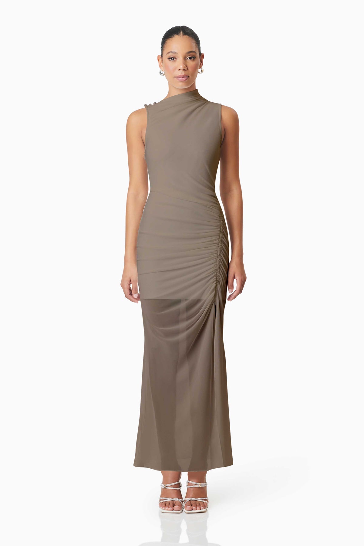 Elliatt Phoebe Maxi Dress - Mushroom