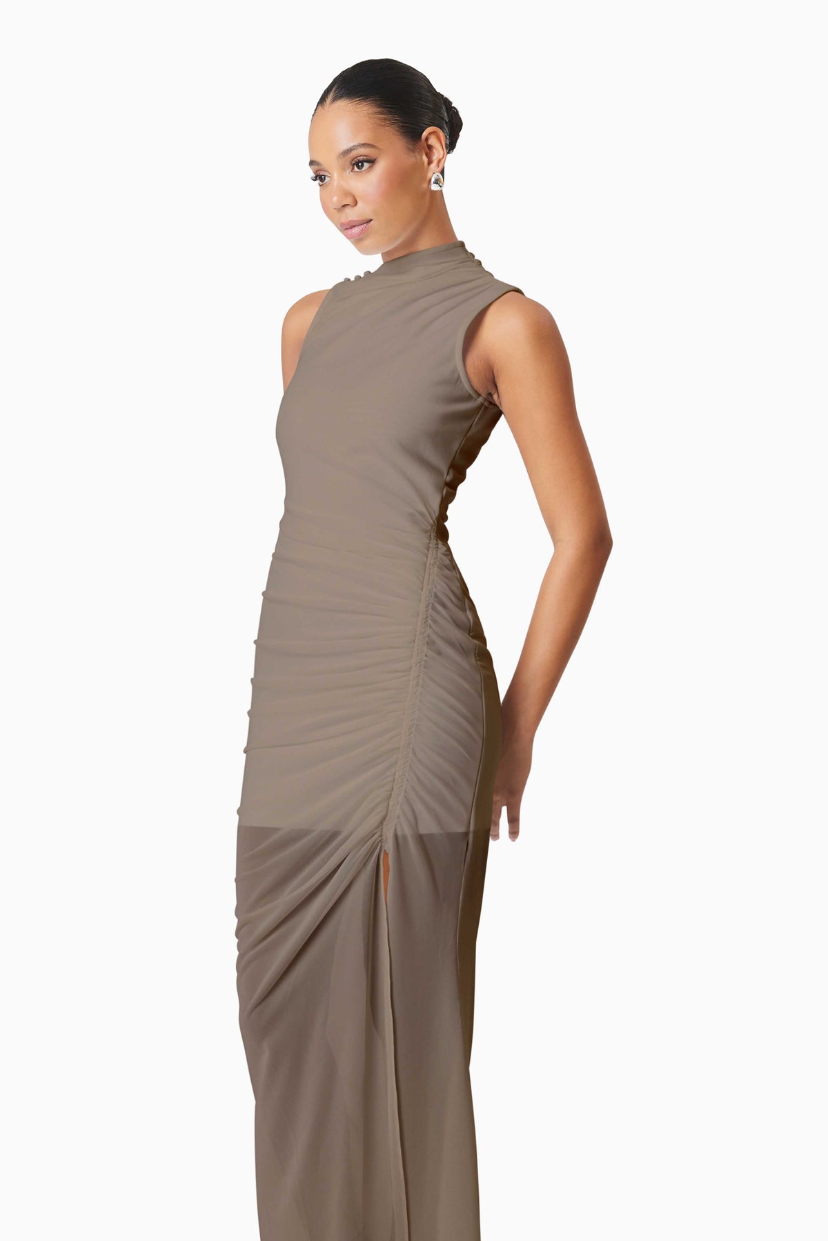 Elliatt Phoebe Maxi Dress - Mushroom