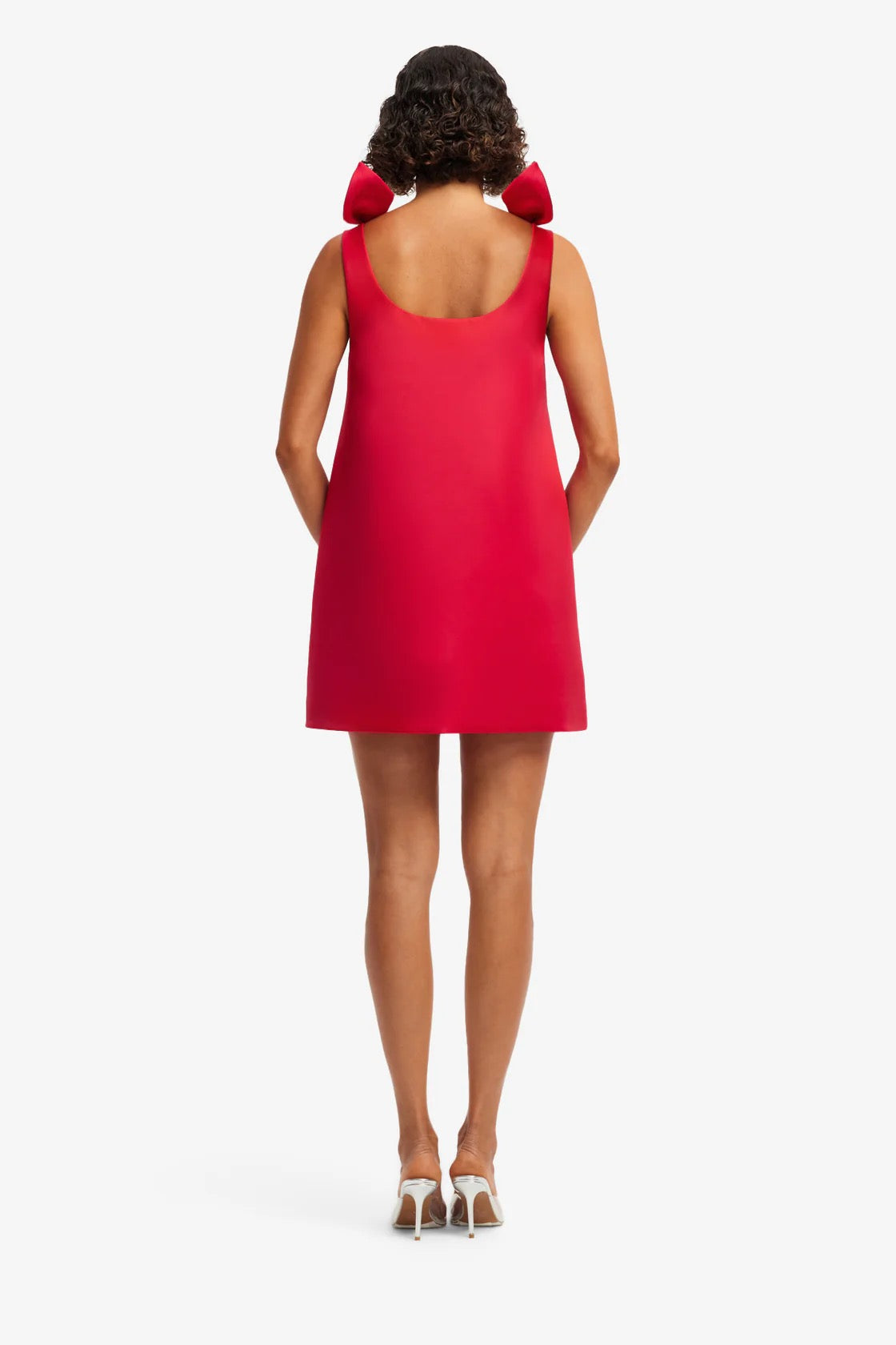 Leo Lin Harper Bow Mini Dress - Vermillion