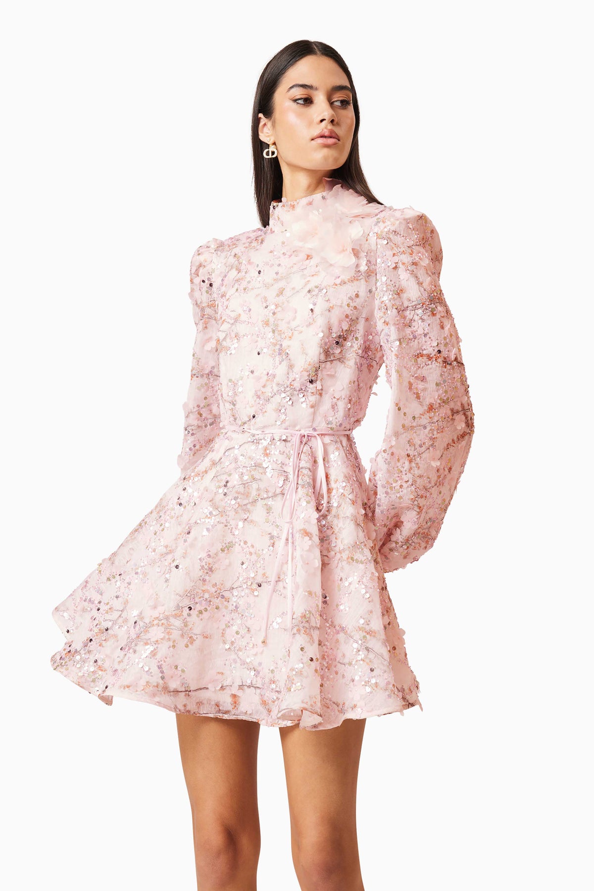 Elliatt Regina Long Sleeve Dress - Pink