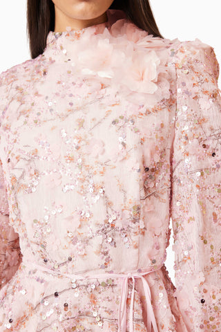Elliatt Regina Long Sleeve Dress - Pink