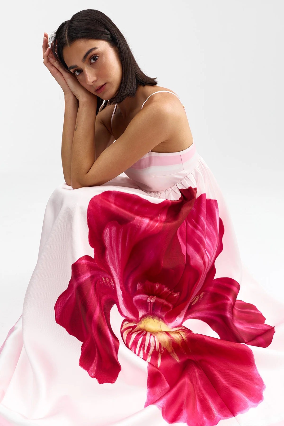 Aston Studio Delphine Gown - Fairy Iris