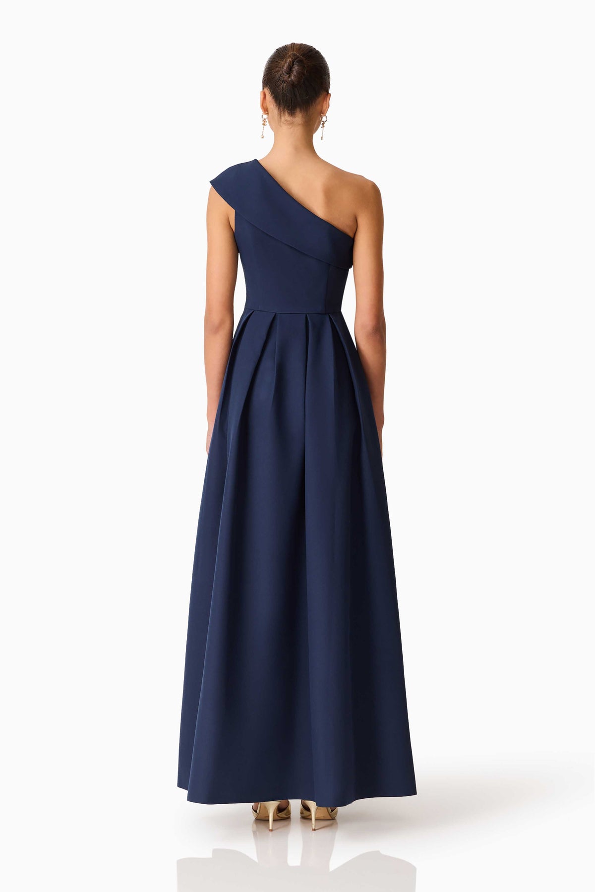 Elliatt Saphine One Shoulder Gown - Navy