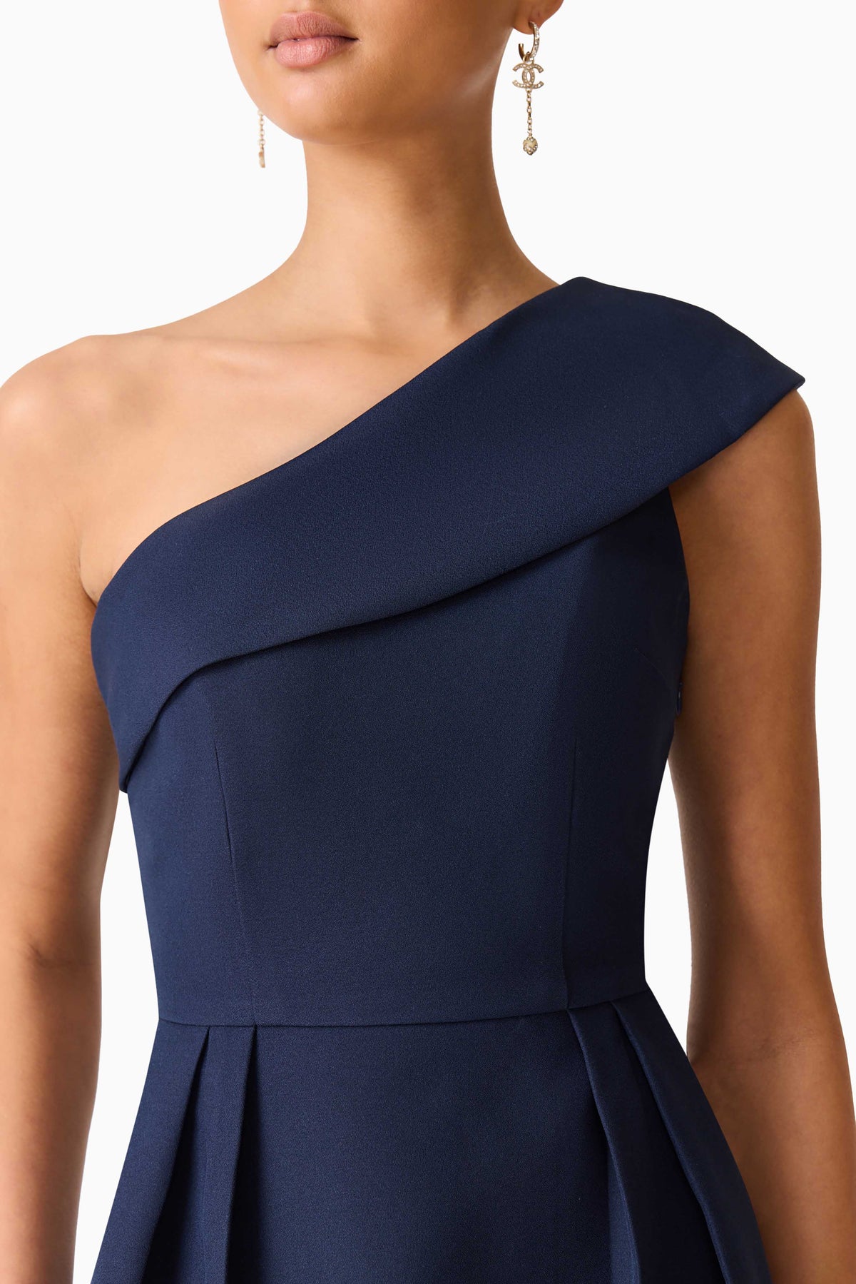 Elliatt Saphine One Shoulder Gown - Navy