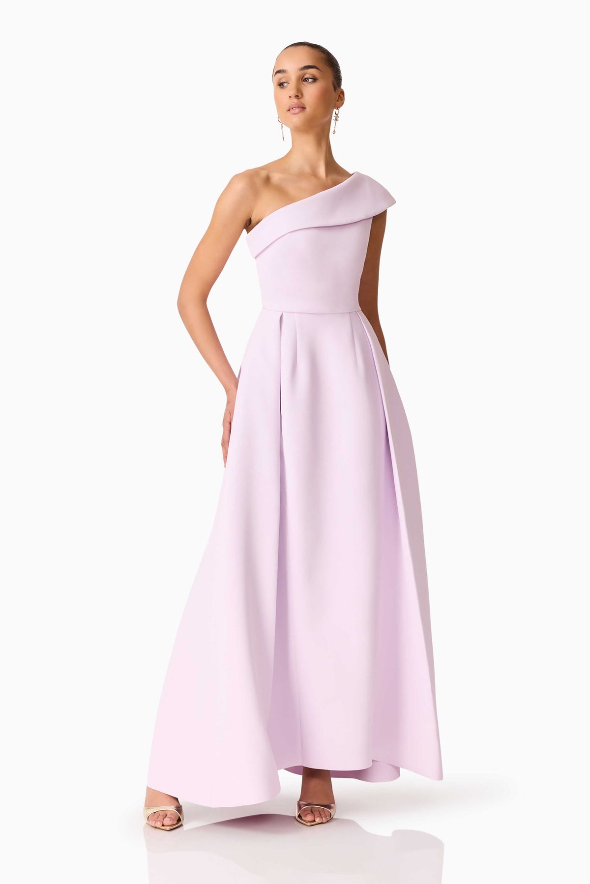 Elliatt Saphine One Shoulder Gown - Pink