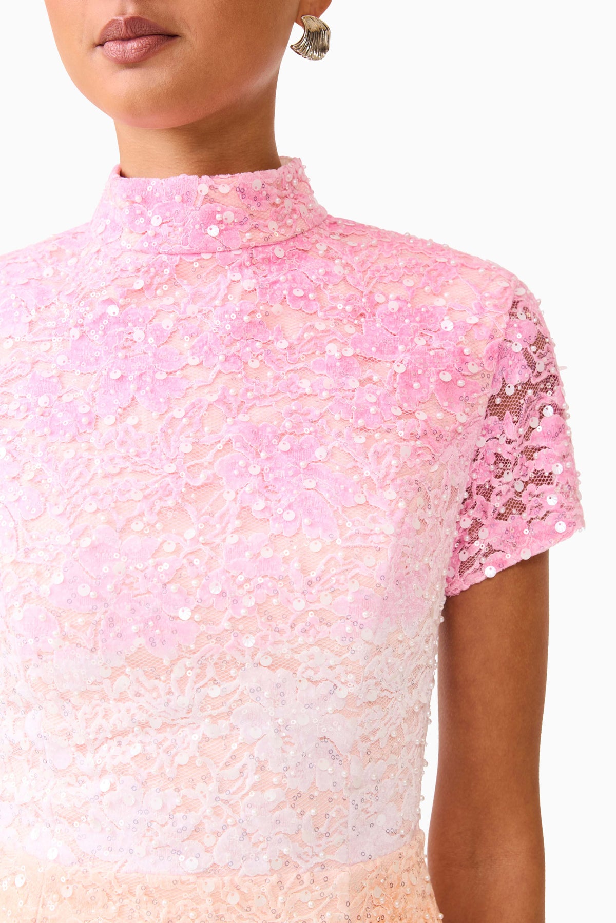 Elliatt Lumira Tulip Mini Dress - Pink Ombre